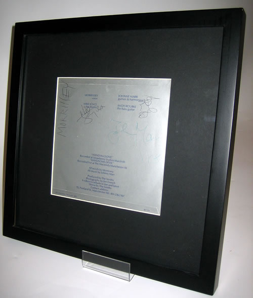 The Smiths Hand In Glove - Fully Signed & Framed UK memorabilia